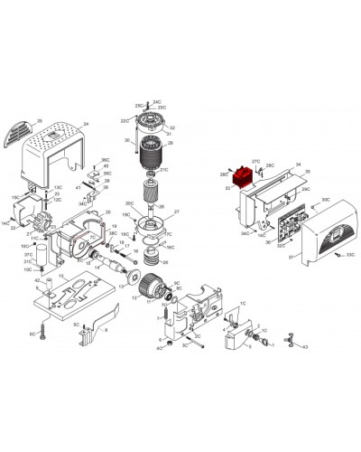 Корпус TWIN4 Came 119RIR312 в Липецке Запчасти для шлагбаумов и автоматики Pintop.ru