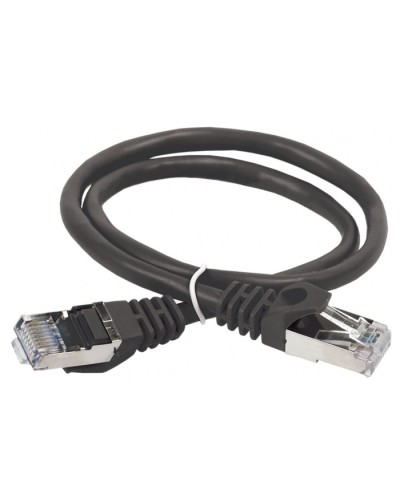ITK Коммутационный шнур (патч-корд), кат.5Е FTP, 0,5м, черный (PC09-C5EF-05M) в Липецке Патч-корды и пигтейлы Pintop.ru