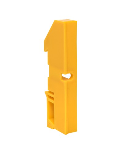 Изолятор на DIN-рейку желтый EKF (ak-1-4-y) в Липецке Аксессуары для стоек и шкафов Pintop.ru