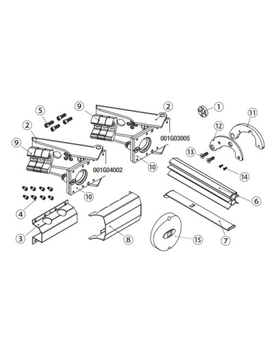 Рычаги F500 без крепления Came 119RID185 в Липецке Запчасти для шлагбаумов и автоматики Pintop.ru