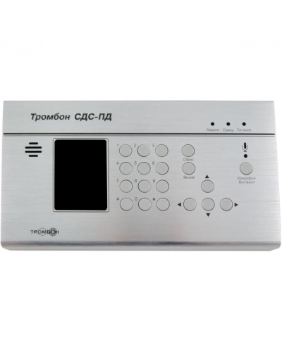 Пульт диспетчера для двухсторонней речевой связи между диспетчером и зоной оповещения Тромбон СДС-ПД в Липецке Система оповещения и трансляции Pintop.ru