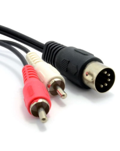 Шнур DIN 5PIN Plug - 2 RCA Plug 1.5 м GOLD (10шт/уп) REXANT 17-2512 в Липецке Патч-корды и пигтейлы Pintop.ru