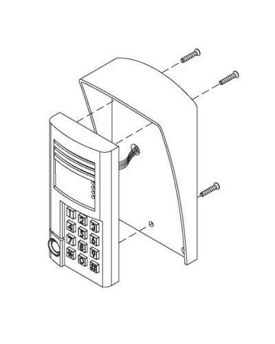 Комплект монтажный для блоков вызова БВД-SM100х, БВД-341х, БВД-402х, БВД-404х Vizit МК-341 в Липецке Аксессуары для многоабонентных систем Pintop.ru