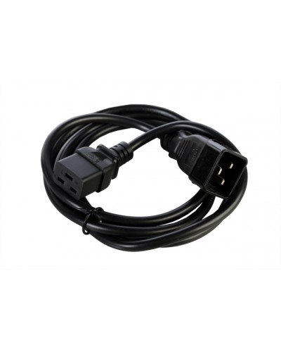 Шнур питания с заземлением IEC 60320 C19/IEC 60320 C20, 16А/250В (3x1,5), длина 1,8 м Rem R-16-Cord-C19-C20-1.8 в Липецке Блоки розеток Pintop.ru