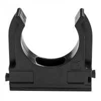 Держатель Экопласт (клипса) для труб D32мм (черный)