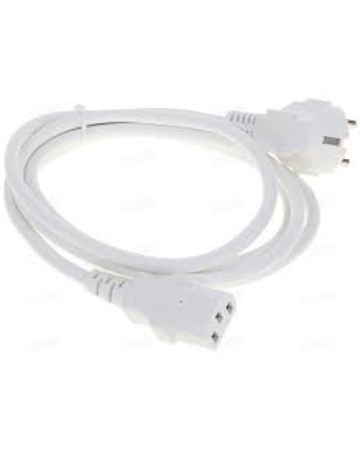 Шнур питания C13-Schuko угловая, 3х0.75, 220В, 10А, белый, 1 метр LANMASTER (LAN-PP13/SHA-1.0-WH) в Липецке Аксессуары для стоек и шкафов Pintop.ru