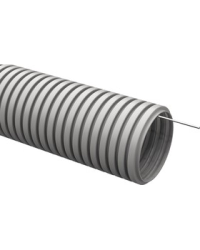 ELASTA Труба гофр. ПВХ d=16мм с зондом (25м) IEK (CTG20-16-K41-025I) в Липецке Труба гофрированная Pintop.ru