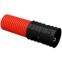 ELASTA Труба гофр. двустенная жесткая ПНД d=200мм (6м) IEK (EA-TG13-2-1-2-200-006-K04)