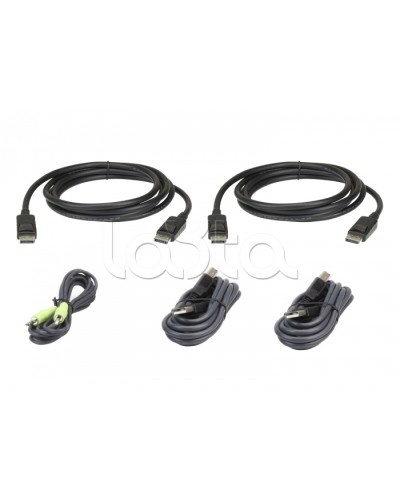 Комплект кабелей USB, DisplayPort, Dual Display для защищенного KVM-переключателя (3м) ATEN 2L-7D03UDPX5 в Липецке Видеоусилители, Модуляторы, Делители Pintop.ru