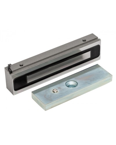 Электромагнитный замок AccordTec ML-200K-3 Premium Grey с планкой в Липецке Электромагнитные замки Pintop.ru