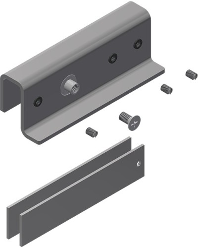 Комплект монтажа Aler MK AL-150PR-U1-Glass в Липецке Электромагнитные замки Pintop.ru