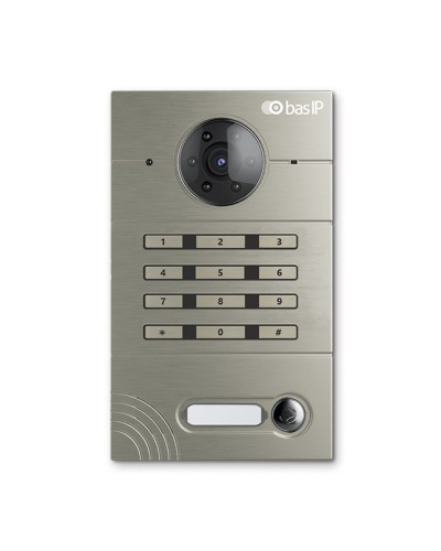 Панель вызывная BAS-IP AV-01KD GREY в Липецке Вызывные видеопанели малоабонентные Pintop.ru