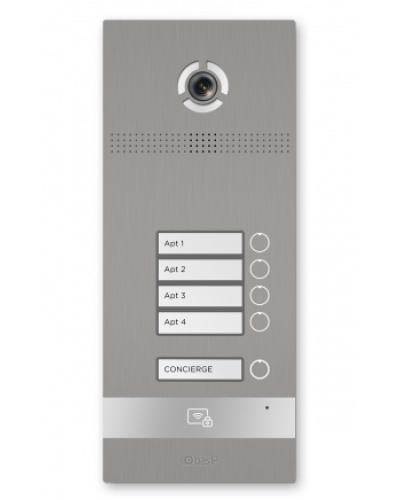 Вызывная панель BAS-IP BI-04FBI SILVER в Липецке Вызывные видеопанели малоабонентные Pintop.ru