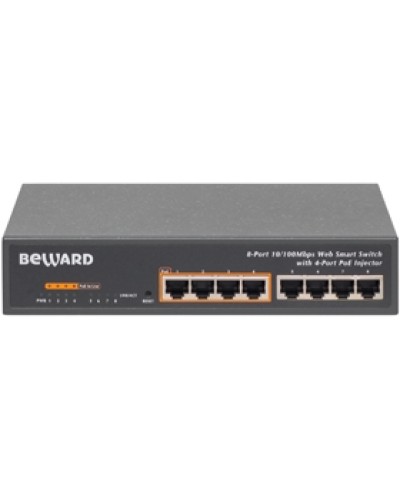 Коммутатор PoE 8-портовый Beward STW-8P4 в Липецке Коммутаторы Pintop.ru