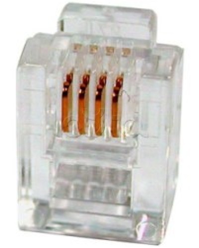 Разъем телефонный RJ11 (6P4C) Cabeus в Липецке Коннекторы и разъемы Pintop.ru