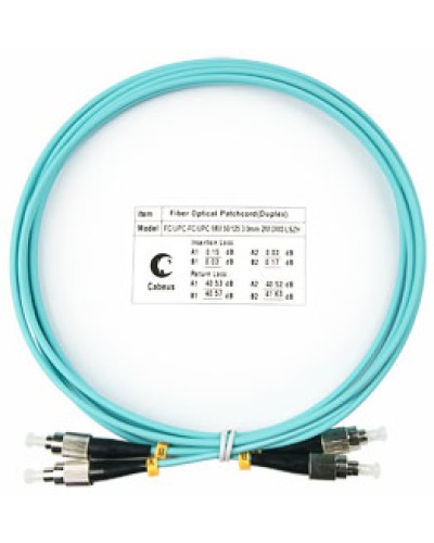 Шнур оптический duplex FC-FC 50/125 mm OM3 1,5м LSZH Cabeus FOP-50-FC-FC-1,5m в Липецке Патч-корды и пигтейлы Pintop.ru