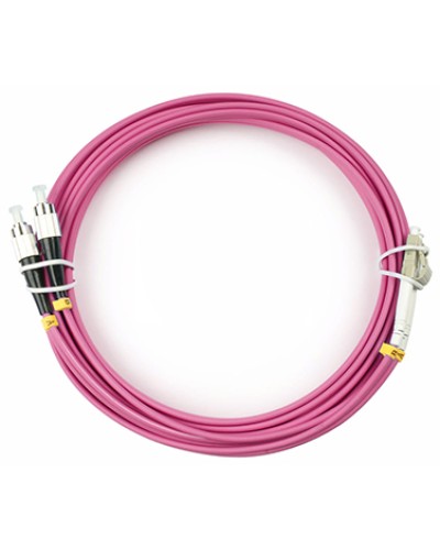 Шнур оптический duplex LC-FC 50/125 mm OM4 5м LSZH Cabeus FOP-50-OM4-LC-FC-5m в Липецке Патч-корды оптические Pintop.ru