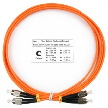Шнур оптический duplex FC-FC 62,5/125 mm 1,5м LSZH Cabeus FOP-62-FC-FC-1,5m