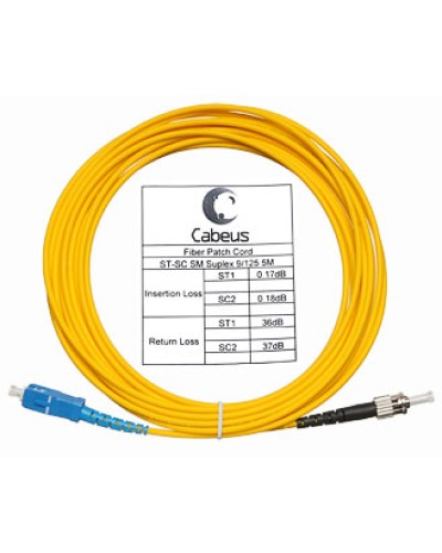 Шнур оптический simplex LC-SC 9/125 sm 1,5 м LSZH Cabeus FOP(s)-9-LC-SC-1,5m в Липецке Патч-корды оптические Pintop.ru
