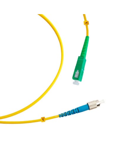 Шнур оптический simplex SC/APC-FC/UPC 9/125 sm 1м LSZH Cabeus FOP(s)-9-SC/APC-FC/UPC-1m в Липецке Патч-корды оптические Pintop.ru