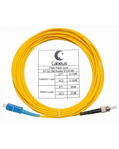 Шнур оптический simplex SC-ST 9/125 sm 20м LSZH Cabeus FOP(s)-9-SC-ST-20m в Липецке Патч-корды оптические Pintop.ru