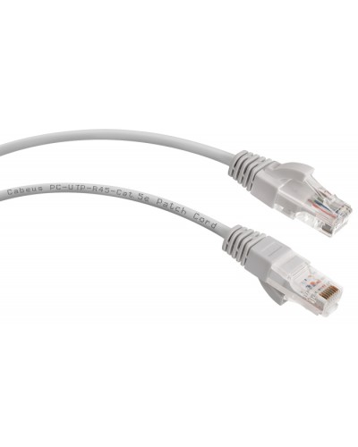 Шнур коммутационный 2xRJ-45/8P8C U/UTP кат.5е (2 м) Cabeus PC-UTP-RJ45-Cat.5e-2m в Липецке Патчкорды (медные) Pintop.ru