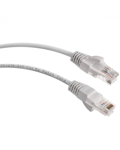 Шнур коммутационный 2xRJ-45/8P8C U/UTP кат.5е (3 м) Cabeus PC-UTP-RJ45-Cat.5e-3m в Липецке Патчкорды (медные) Pintop.ru