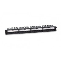 Патч-панель 19" (1U), 24 порта RJ-45, категория 6a Cabeus (PL-24-KJ-RJ45-Cat.6a-180T)