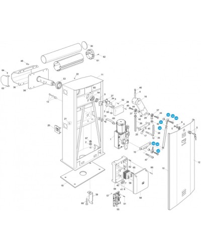 Моторедуктор G4000 Came 119RIG194 в Липецке Запчасти для шлагбаумов и автоматики Pintop.ru