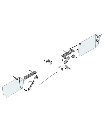 Заглушки боковые профиля безопасности DF Came 119RIR225 в Липецке Запчасти для шлагбаумов и автоматики Pintop.ru