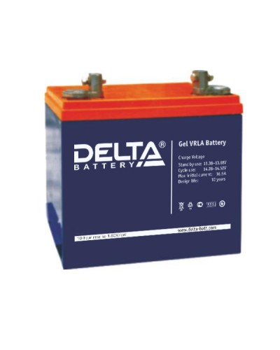 Аккумулятор свинцово-кислотный Delta GX 12-55 в Липецке Электротехническое оборудование Pintop.ru