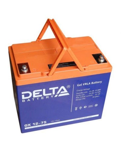 Аккумулятор свинцово-кислотный Delta GX 12-75 в Липецке Электротехническое оборудование Pintop.ru
