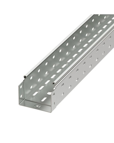 Лоток перфорированный 100х50 L3000 толщ.1,5 мм, горячеоцинкованный DKC (3526215HDZ) в Липецке Аксессуары для лотков Pintop.ru