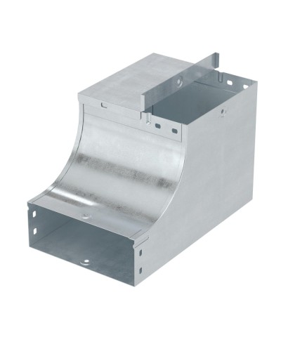 Угол CSSD 90 вертикальный внутр. переходник прав. осн.400 H100 горячеоцинкованный DKC 37146KHDZ в Липецке Аксессуары для лотков Pintop.ru