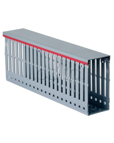 Короб перфорированный, серый RL12 80x40 DKC 00163RL в Липецке Аксессуары для стоек и шкафов Pintop.ru