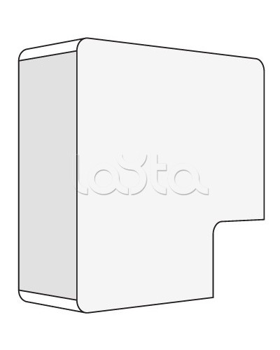 Угол плоский для миниканалов TMC AMP 50x20 DKC 00654 в Липецке Аксессуары для кабель-канала Pintop.ru