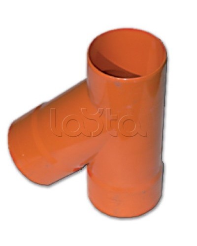 Тройник для двустенных труб одного диаметра ф63мм, 45°, полипропилен DKC 019063 в Липецке Повороты, муфты, тройники Pintop.ru