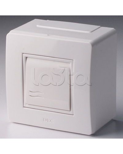 Коробка в сборе с выключателем, белая DKC 10002 в Липецке Аксессуары для кабель-канала Pintop.ru