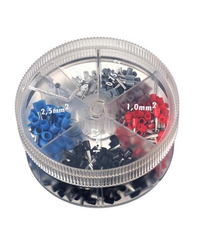 Контейнер наконечников-гильз с изолир.фланцем 0,50 кв.мм белый 1 упаковка - 1000 шт DKC 2ARTD10050 в Липецке Крепежные изделия Pintop.ru