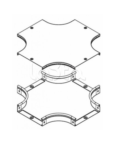 Крышка DPX на ответвитель крестообразный осн. 200 DKC 38064 в Липецке Аксессуары для лотков Pintop.ru