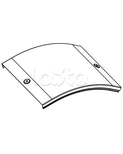 Крышка CD 45 на угол вертикальный внешн. 45° осн. 200 DKC 38264 в Липецке Аксессуары для лотков Pintop.ru