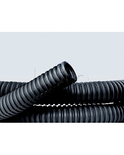 Труба ПНД гибкая гофр. д.50мм, лёгкая без протяжки, 15м, цвет чёрный DKC 70750 в Липецке Труба гофрированная Pintop.ru