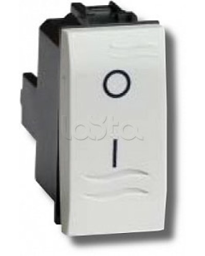 Выключатель двухполюсный белый 1 мод в Липецке Аксессуары для стоек и шкафов Pintop.ru