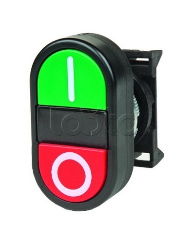 Кнопка двойная плоская, черная DKC ABFTM в Липецке Кнопки выхода Pintop.ru