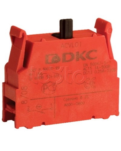 Блок контактный с клеммными зажимами (нормально-разомкнутый) DKC ACVL02 в Липецке Клеммные колодки Pintop.ru