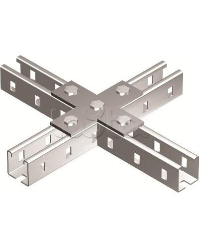 Пластина соединительная Х-обр., горячеоцинкованная DKC BMD1041HDZ в Липецке Аксессуары для лотков Pintop.ru