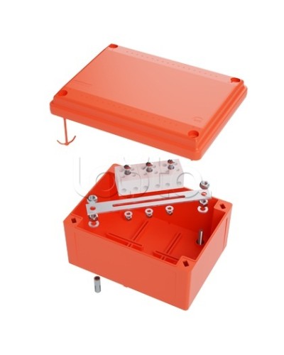 Коробка пластиковая FS с гладкими стенками и клеммниками DKC IP56 100х100х50мм FSB10404 в Липецке Распределительные коробки Pintop.ru