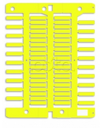 Маркировка для провода, жесткая, для трубочек. 4х18мм. Желтая DKC NUT18Y в Липецке Крепежные изделия Pintop.ru