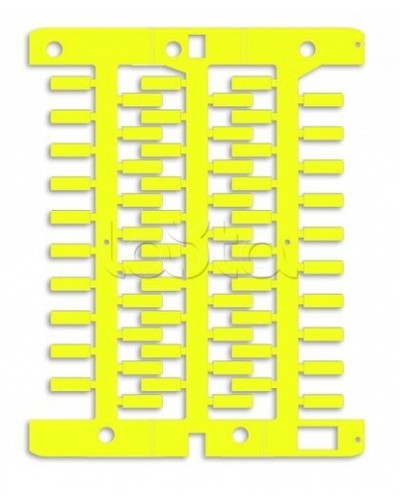 Маркировка для провода, жесткая, для трубочек. 4х23мм. Желтая DKC NUT23Y в Липецке Крепежные изделия Pintop.ru