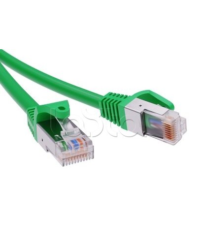 Патч-корд экранированный CAT6 F/UTP 4х2, LSZH, зелёный, 0.5м DKC RN6FU4505GN в Липецке Патчкорды (медные) Pintop.ru